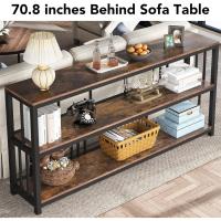 Mesa de Consola de 3 Niveles Entrada Extra Larga de 180 cm Estilo Industrial Fácil Montaje - details 3