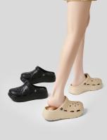 Zuecos de mujer, recién llegados, sandalias de plataforma gruesa, cómodas pantuflas de moda, sandalias de playa de verano - details 5