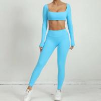 Nuevo TRE de 2 piezas, pantalones cortos deportivos, conjunto de body, ropa deportiva para mujer, traje de yoga para fortalecimiento de gimnasio - details 19