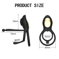 Leten retardante de eyaculación anillo inalámbrico Control remoto estimulador masajeador vibrador juguetes sexuales para hombres pareja - details 9