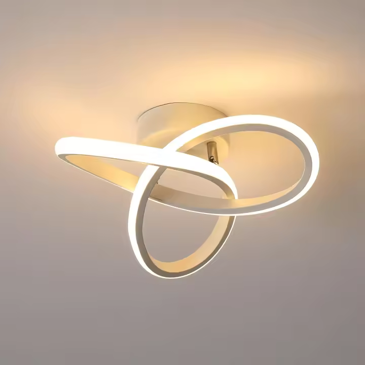 Lámpara de Techo LED de Aluminio Goeco 22W, 2475LM, Blanco, Regulable, Montaje Directo, Eficiencia Energética para Sala de Estar, Comedor - 1