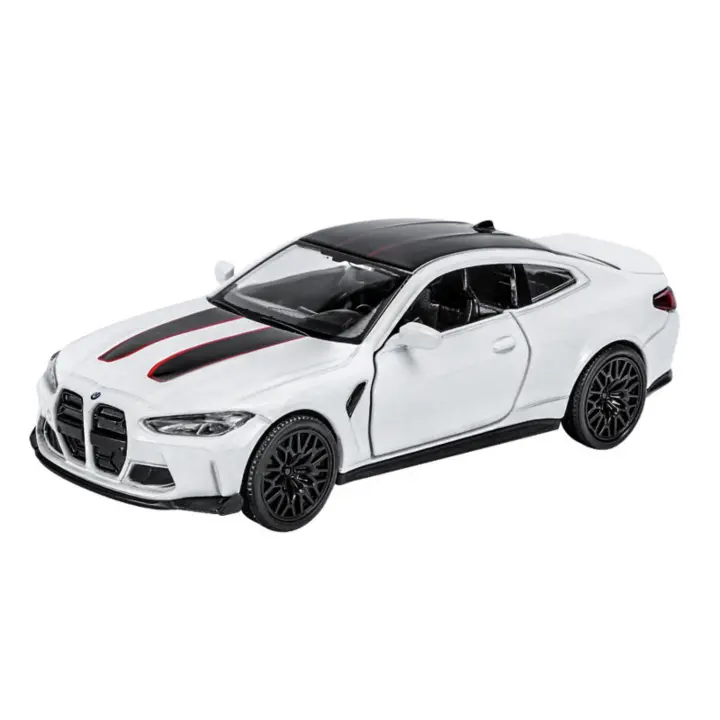 Excitat Modelo a Escala 1/36 de BMW M4 CSL Coche de Juguete Blanco Perfecto para Niños y Niñas - 1