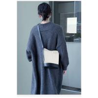 Bolso bandolera de mujer versátil casual bolso de mujer de alta gama de tela de algodón con bolso de cubo de cuero - details 7