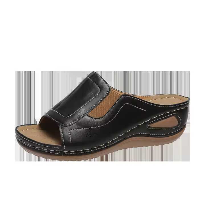 zapatos de zapatilla de tacón de cuña de verano para mujer - 1