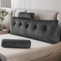 Cojín de Lectura Triangular Almohada de Apoyo Lumbar Suave Bolster para Posición de Sofá de Cama - details 42