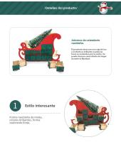 Calendario Adviento 2024, creativo de madera con 24 cuentas atrás, adornos artesanales de decoración navideña de madera - details 5