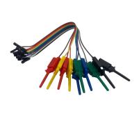 10 Uds 20CM 10Pin gancho de prueba Clip analizador lógico Cable pinza sonda Kit de abrazadera de Cable prueba de equipo eléctrico - details 6