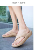 Pareja Casual Versátil Premium Simple Fondo Grueso Alto Elástico Chanclas Zapatillas Playa - details 25