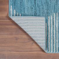 Alfombra de salón bohemia a rayas, resistente a las manchas, para sala de estar, cocina, dormitorio, comedor, oficina en casa - details 10