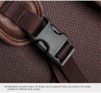 Mochila de cuero para hombre, bolso de negocios para ordenador portátil de 15,6 pulgadas, de gran capacidad, para viaje y colegio - details 20