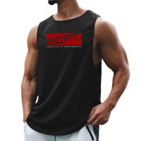 Men Summer Quick Dry Vest Mesh Gym Clothing Sports Tank Tops Bodybuilding Sleeveless Shirt Fitness Men's Muscle Stringer Tanktop - details 2