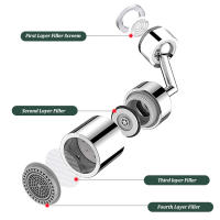 Grifo Universal antisalpicaduras para cocina, rociador giratorio de 720 ° para baño, ahorro de agua, adaptador extensor de boquilla - details 7