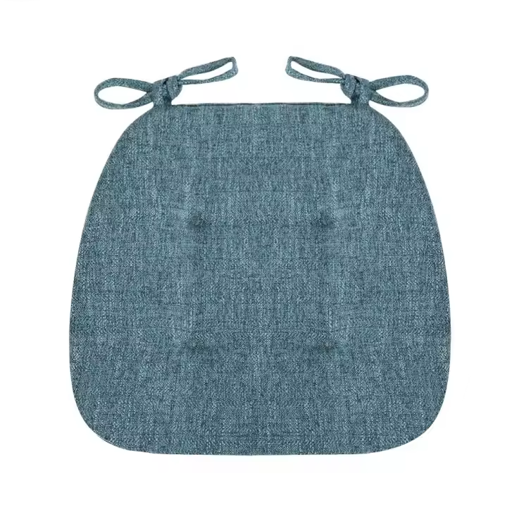 Cojín de algodón suave para el aula, almohadilla relajante para silla, Color sólido, ramio, para el hogar - 1