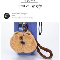 Bolsa cruzada para botella de agua de estilo coreano, bolsa portátil impermeable para botella de agua, bolsa para teléfono móvil con cordón de nailon y parte superior abierta - details 3