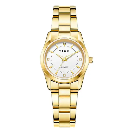 Reloj para Mujer de Acero Inoxidable 2025 Diseño Nórdico Minimalista, Esfera Dorada Luminiscente, Movimiento MIYOTA Japonés, 3ATM Impermeable, Ideal para Ejecutivas y Regalos de Lujo - 1