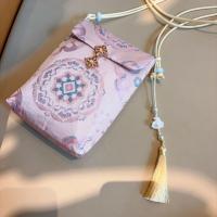 Nueva bolsa de teléfono móvil con bordado de cuerpo cruzado de brocado chino - details 37