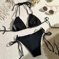 Bikini tanga para mujer, traje de baño brasileño con cordones, conjunto de bikini para mujer 2025 - details 14