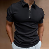 Verano hombre polo camisa cuello manga corta solapa camiseta casual fit top - details 3
