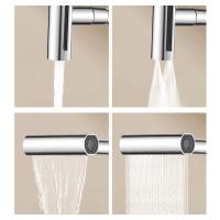 Grifo de Cocina giratorio, 4 Modos, Rociador, Lavabo, Mezclador, Cepillado, Agua Caliente Fría - details 1
