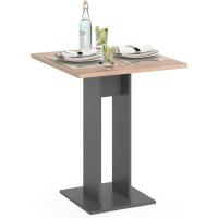 Mesa de Comedor Ewert, Antracita/Roble Dorado, 65 x 65 cm - details 6