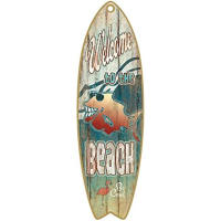 Cartel colgante de madera para tabla de surf, cartel de pared para playa, decoración del hogar, cafetería y Bar, temática de verano al aire libre - details 6