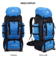 Mochila de viaje 90L para hombres deportes al aire libre bolsa de hombro para camping y senderismo hecho de nylon con correa ajustable capacidad de 80-100 litrosdetails 5
