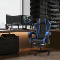 Silla de Juegos Ergónómica Silla de Oficina con Masajeador Carga de 150kg Ajustable Altura - details 41