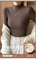 Elegante Suéter de Medio Cuello de Punto para Mujer 2025 Moda Coreana Tops de Punto con Mangas Largas - details 3