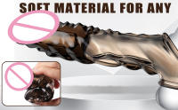 Funda para pene juguetes sexuales masculinos juguetes sexuales masculinos con cerradura anillo de esperma extensor de pene de silicona para mejorar el circunferencia del pene masculino alargador pene reutilizable para parejas juguetes de pareja masculina - details 0