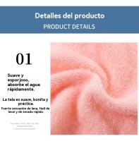 Juego de 5 Toallas de Fibra de Bambú, toalla de mano superfina, suave para cocina, baño - details 3