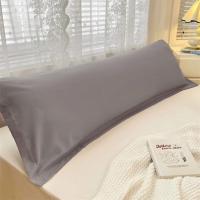Funda de almohada de una pieza para el hogar, funda de almohada extendida agradable a la piel, funda de almohada larga lavable de algodón, cama King Size - details 0