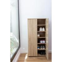 Librería de Dos Puertas Mueble auxiliar de madera 60cms de ancho, 32.5cms de profundidad, 124cms de alto Blanco - details 10