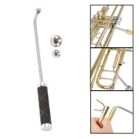 Herramientas de mantenimiento de instrumentos, reparador de trompetas con 2 bolas de Metal para el cuidado de mantenimiento de trompetas - details 3
