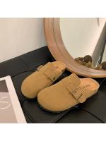 Pantuflas retro de corcho con suela gruesa de 4.5 pulgadas para mujer, primavera 2025 - details 1