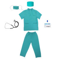 Bata quirúrgica para niños, experimento científico, bata blanca médica, disfraz de enfermera para juego de rol de pequeño médico - details 8