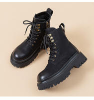 Nuevas botas cortas explosivas de estilo británico, botas retro de locomotora con suela gruesa interior que aumenta la altura - details 14