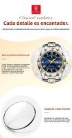 Reloj de mujer nuevo suizo resistente al agua con doble calendario reloj de cuarzo luminoso - details 2