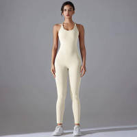Hamidou-body de Yoga elástico, ropa de gimnasio, ropa deportiva de realce, mono de entrenamiento sin espalda, conjunto de Yoga de alta elasticidad para gimnasio - details 31