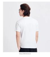 Camiseta de Algodón Puro Suave y Cómoda para Hombres Semir Manga Corta, Estilo de Comute Urban, Nueva Colección Verano 2024 - details 10