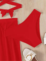 Conjunto de Bikini con realce para mujer, traje de baño Sexy de 3 piezas, ropa de playa para verano, 2023 - details 15
