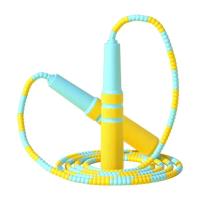 Cuerda de saltar ajustable para niños, mango suave, cuerda de entrenamiento para saltar no enredada, buena para el crecimiento físico educativo - details 0