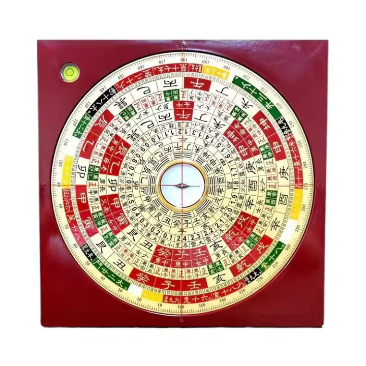 Brújula, religión, feng shui, brújula, panel de cobre puro, grabado láser, Hong Kong, Taiwán, madera eléctrica - 1