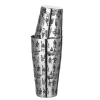 Coctelera trasera Boston Shaker: Juego de 2 piezas: herramienta de barra de barman profesional con peso de 18,6 oz y peso de 25 oz - details 25