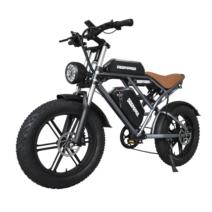 DEEPOWER S7 bicicleta eléctrica para adultos 2000W bicicleta eléctrica de carretera 48V 55Ah Fatbike MTB E-bike 20 "bicicleta eléctrica de montaña 55 KM/H velocidad máxima - 1