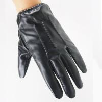 Único a prueba de viento al aire libre invierno Velet hombres mitones de cuero accesorios de moda guantes de dedo completo guantes de pantalla táctil - details 5