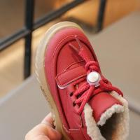 Zapatos informales antideslizantes para niños y niñas, botas cálidas de felpa versátiles, de fondo suave, estilo coreano, a la moda, novedad de invierno, 2024 - details 9