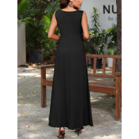 Skims Vestido de verano sexy sin mangas largo de gama alta con correa para mujer - details 3
