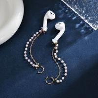 2 unids/par decoración de oreja auriculares cadenas antipérdida Clip de oreja perla cadenas para auriculares pentagrama joyería auriculares Clip de cadena - details 5
