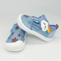 Sandalias de malla para bebé, niño y niña, zapatos transpirables de Punta cerrada con Velcro para caminar, deportes al aire libre, Verano - details 4