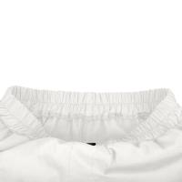 Pantalones Cortos de Lino y Algodón para Mujer Color Sólido, Cintura Suelta, Bolsillo, Botón, Moda Casual - details 23